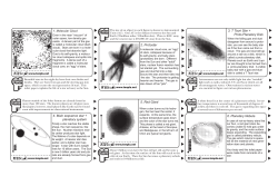 2. Protostar 3. T Tauri Star + Proto-Planetary Disk 4. Main sequence