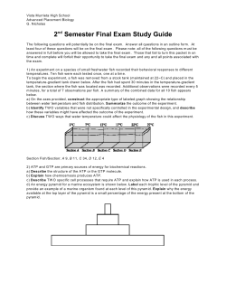 2 Semester Final Exam Study Guide
