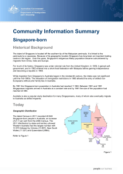 Singapore Community Information Summary