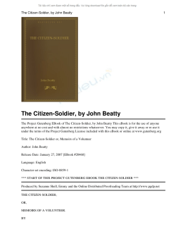 The Citizen-Soldier, by John Beatty