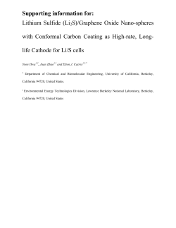 Lithium Sulfide (Li2S)/Graphene Oxide Nano
