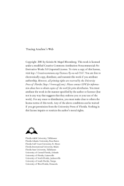 Tracing Arachne`s Web - UFDC Image Array 2