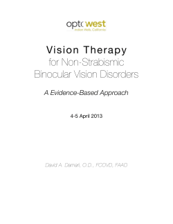 OptoWest VT handout - California Optometric Association