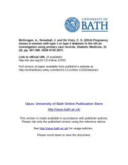 Pregnancy loss in patients with type 1 or type 2 diabetes in the UK