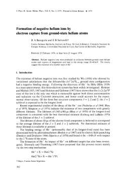 Formation of negative helium ions by electron capture from ground