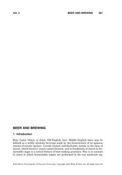 "Beer and Brewing". In: Kirk-Othmer Encyclopedia of Chemical