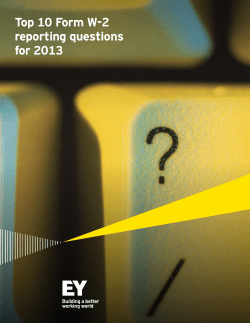 Top 10 Form W-2 reporting questions for 2013