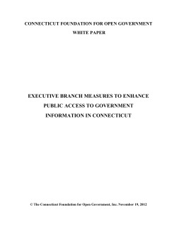 - Connecticut Foundation For Open Government