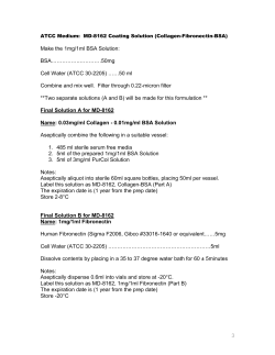 3 Make the 1mg/1ml BSA Solution