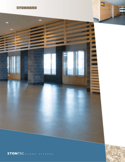stontec floorsystems - Sweets Construction
