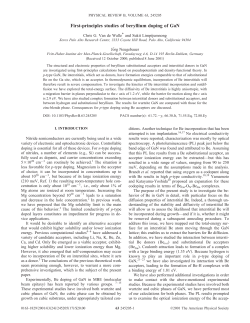 First-principles studies of beryllium doping of GaN
