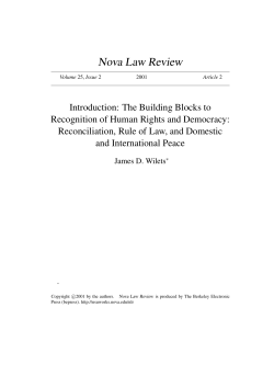 The Building Blocks to Recognition of Human Rights and Democracy
