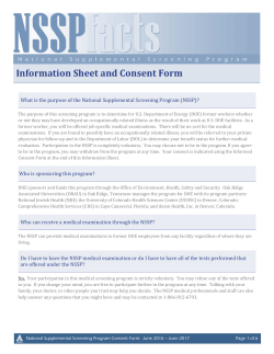 Information Sheet and Consent Form