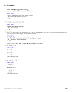 5-3 Inequalities - Waukee Community School District Blogs