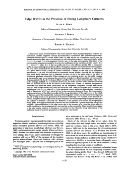 Edge Waves in the Presence of Strong Longshore Currents