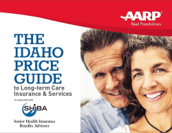 2013 Price Guide for Long Term Care Services