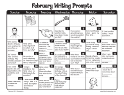 February Writing Prompts