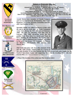 Arnold Edward Melish - 1st Battalion 50th Infantry