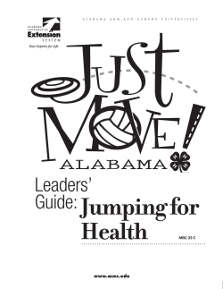 Jumping for Health - Alabama Cooperative Extension System