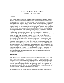 1 Stormwater Infiltration Practices in Karst Michael J. Byle, P.E., F