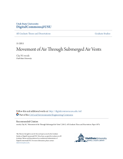 Movement of Air Through Submerged Air Vents