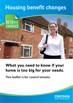 Housing benefit changes