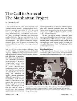 The Call to Arms of The Manhattan Project