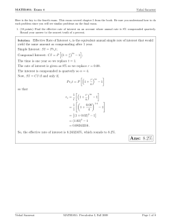 Exam 4 Key - Math-UMN