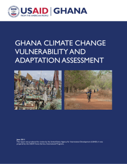 ghana climate change vulnerability and adaptation