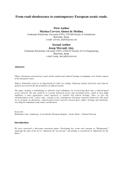 From road obsolescence to contemporary European