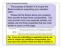 2016 Assessment Complaint Webinar--Section Four
