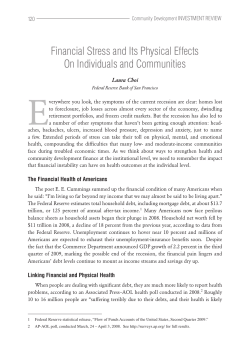 Financial Stress and Its Physical Effects on Individuals