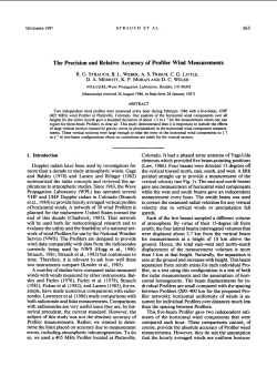 The Precision and Relative Accuracy of Profiler Wind Measurements