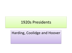 1920s Presidents