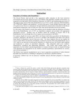 6-120 Education of Children with Disabilities