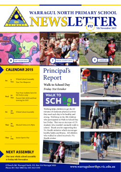 newsletter - Warragul North Primary School