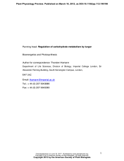 Osmosensitive changes of carbohydrate metabolism in response to