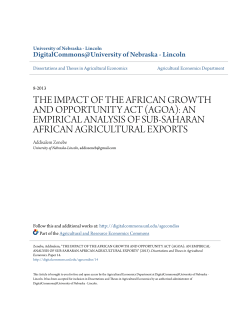 the impact of the african growth and opportunity act