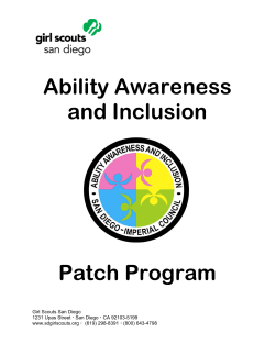 Ability Awareness and Inclusion Patch Program