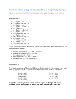 Attendantsʼ Tutorial