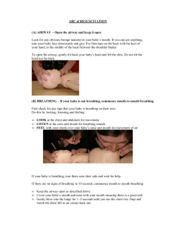 ABC of RESUSCITATION