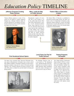 Education Policy TIMELINE