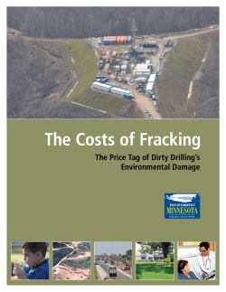 The Costs of Fracking - Environment Minnesota