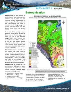 Eutrophication - Athabasca Watershed Council