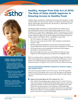 Healthy, Hunger-Free Kids Act of 2010