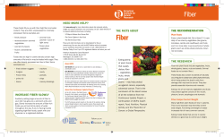 The Facts About Fiber