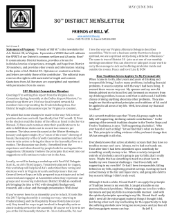 May-June 2016 Newsletter - AA District 30 Virginia