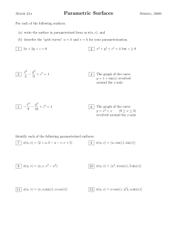Parametric Surfaces