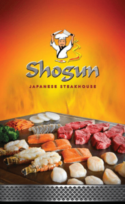 Japanese Menu