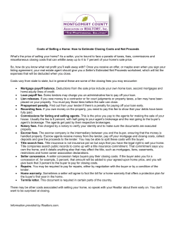 Costs of Selling a Home: How to Estimate Closing Costs and Net